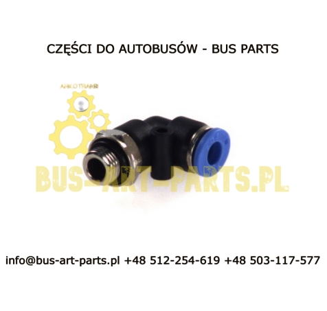 KOLANKO PNEUMATYCZNE M5 + SZYBKOZŁĄCZE Q-4 KOLANKO OBROTOWE