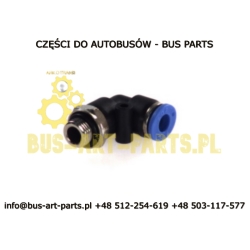 Pneumatic elbow M7 + quick coupler Q-6 swivel elbow
