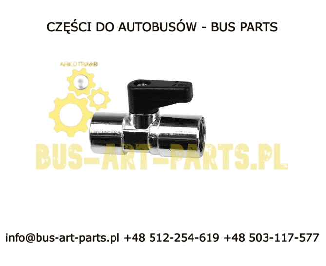 ZAWÓR ODCINAJĄCY KULOWY- PRZYŁĄCZA 1/8"