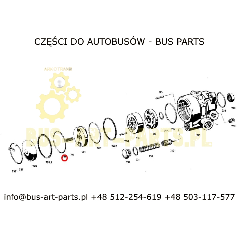 ORING DEKLA POMPY WSPOMAGANIA SETRA S3..HD