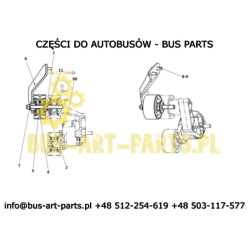 ROLKA PASKA VDL FUTURA II MAGIQ SILNIK MX GŁADKA WERSJA PO MODYFIKACJI 70X40X30