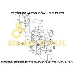 WKŁAD LUSTRA PRAWY SETRA S3.. S315 UL NF H MERCEDES INTEGRO CITARO  PO 99- ROKU