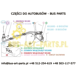 SIŁOWNIK ZMIANY BIEGÓW BOVA NEOPLAN SETRA S3..