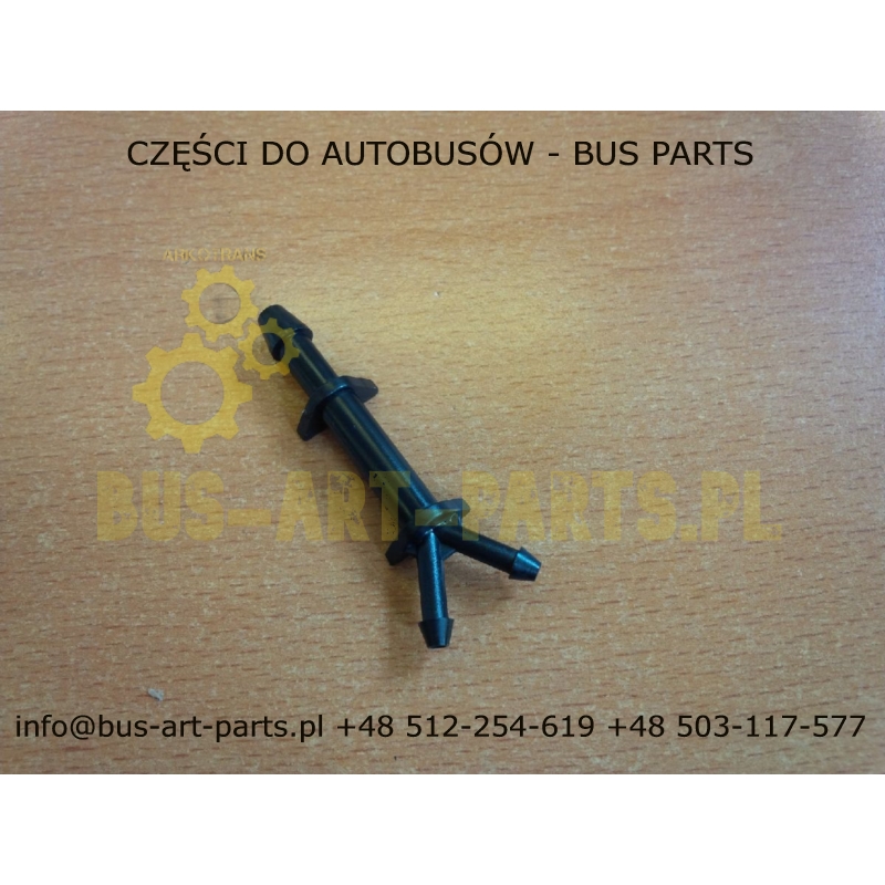 TRÓJNIK DYSZY SPRYSKIWACZA BOVA MAN NEOPLAN RENAULT RVI - NA RAMIENIU WYCIERACZKI