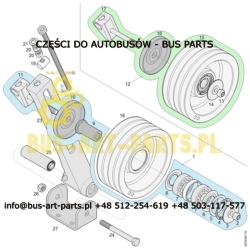 ŚRUBA NAPINACZA PASKA WENTYLATORA VAN HOOL 611406410