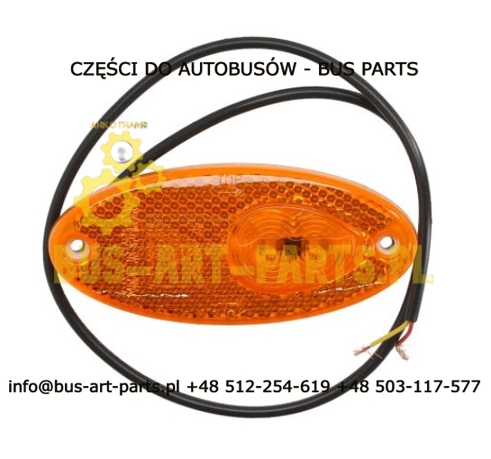 LAMPA OBRYSOWA POMARAŃCZOWA LED 24V MERCEDES 02000202