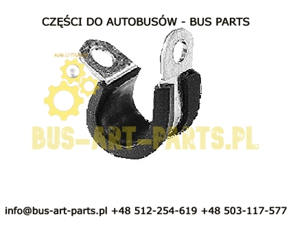 OPASKA PRZELOTKA - ZAWIESIE PRZEWODU Z GUMKĄ Q-60mm DO RURY PRZEWODU RETARDERA BOVA SETRA S3.. S4..MERCEDES NEOPLAN