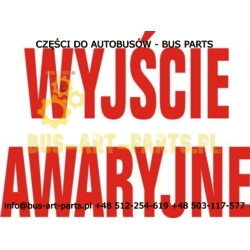 NAKLEJKA WYJŚCIE AWARYJNE PRZEZROCZYSTA