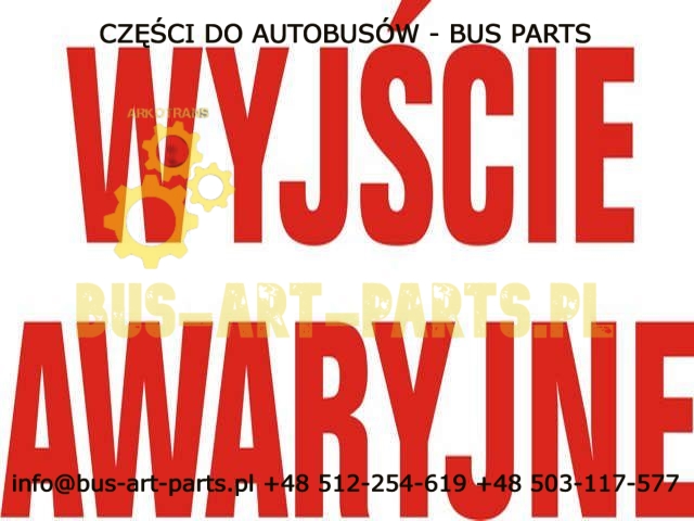NAKLEJKA WYJŚCIE AWARYJNE PRZEZROCZYSTA