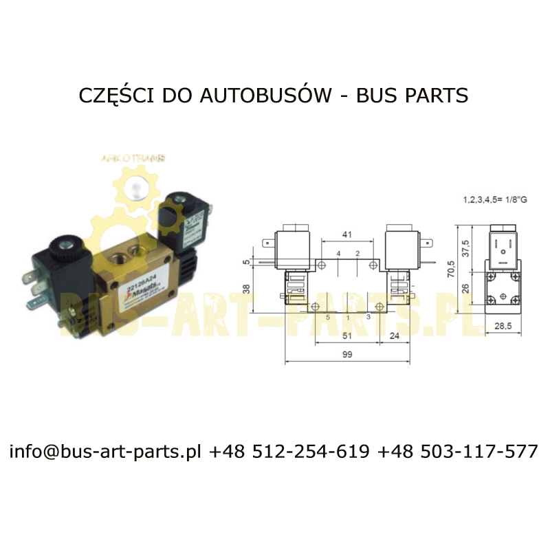 ELEKTROZAWÓR OTWIERANIA DRZWI BODE MASATS 22126A24 OPXS213.B