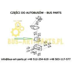 PODUSZKA SKRZYNI BIEGÓW IRIZAR I6 PRZY SKRZYNI ZF 12AS 8009681 OE IRIZAR