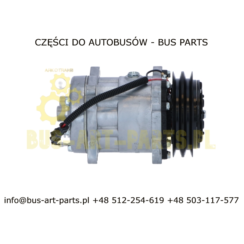 KOMPRESOR KLIMATYZACJI UNIWERSALNY 2A 12V Q-132 SD7H15 SD7H15 S8019 SANDEN ZAMIENNIK