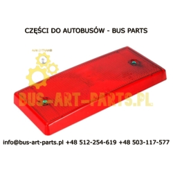 KLOSZ LAMPY STOP TYŁ PROSTOKĄTNY CZERWONY 196X88 BOVA