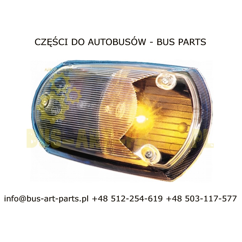 LAMPA KIERUNKOWSKAZU BOCZNA - BIAŁA - BOVA VDL FUTURA II NEOPLAN SOLARIS MERCEDES MEDIO