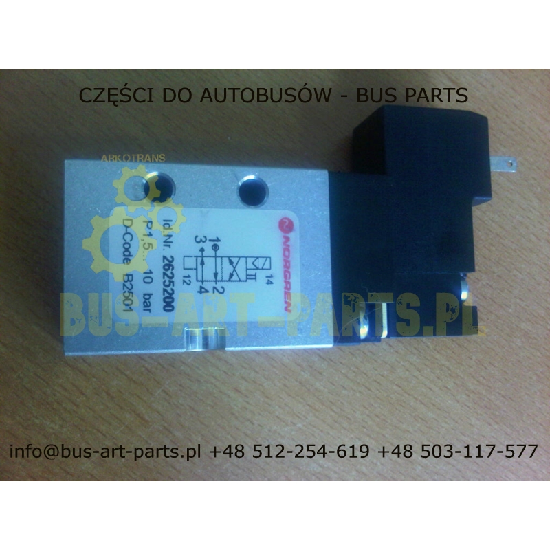 ELEKTOZAWÓR OTWIERANIA KLAP SETRA S309 S315 HD HDH