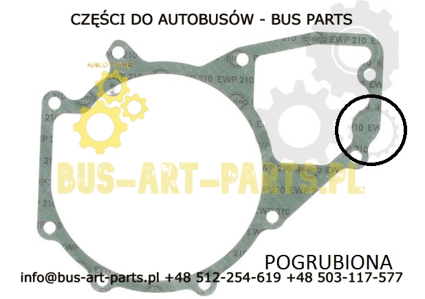 USZCZELKA POMPY WODY MERCEDES SETRA