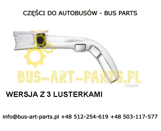 LUSTERKO KOMPLETNE PRAWE LEWE SCANIA IRIZAR CENTURY MANUALNE
