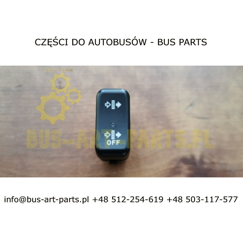 WŁĄCZNIK KLAWISZOWY REGENERACJA DPF FILTRA CZĄSTEK STAŁYCH  SETRA S5.. HD HDH MERCEDES TOURISMO TRAVEGO 2017-