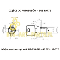 WKŁADKA ZAMKA STACYJKI MERCEDES SETRA