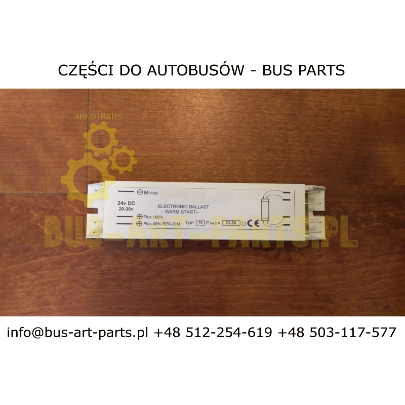 PRZETWORNICA NAPIĘCIA ŚWIETLÓWKI 24V 28W ZAMIENNIK DO RESOLUX 94324-03D-05