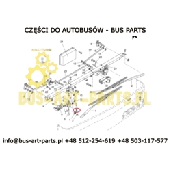 SIŁOWNIK MECHANIZMU POKRYWY WYCIERACZEK NEOPLAN N516 11026790 N1011026790 N1.01102.6790 BEZ CZUJNIKA
