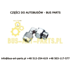 ZŁĄCZE TEKALANU KOLANKO OBROTOWE Q-6 6/4 SKRĘCANE 1/8"