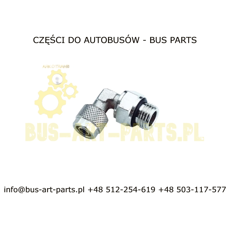 ZŁĄCZE TEKALANU KOLANKO OBROTOWE Q-6 6/4 SKRĘCANE 1/8"
