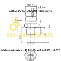 CZUJNIK OBROTÓW W SKRZYNI BIEGÓW ZF 8S180 AVS PÓŁAUTOMAT BOVA SETRA  MAN NEOPLAN EOS VAN HOOL