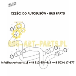 RURA CHŁODZENIA INTARDERA RETARDERA BOVA EURO 2 -2002 Q-606-BIEGOWA