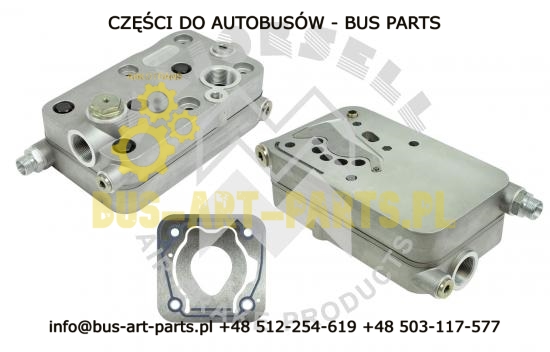 GŁOWICA KOMPRESORA POWIETRZA SETRA S3.. EURO 3 S4.. EURO 3 EURO 4 MERCEDES TOURISMO TRAVEGO O350 EURO 3 4 OM457LA HLA