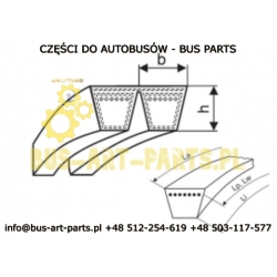 PASEK NAPĘDU POMPY WODY VAN HOOL T9.. T915 T916 T917 SILNIK MAN OE 639601730