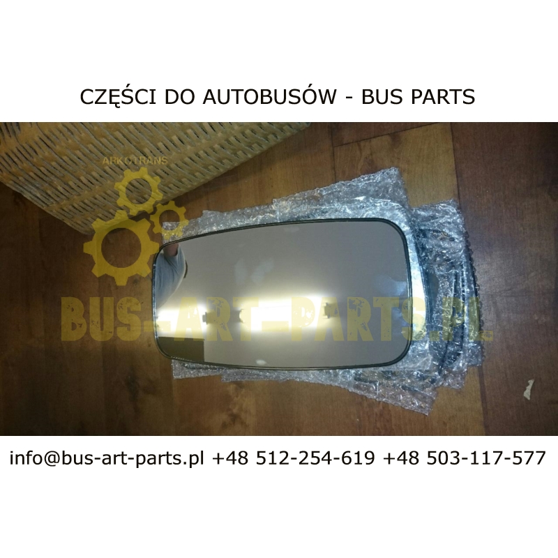 WKŁAD SZKŁO LUSTRA LEWE PRAWE SOLBUS SOLARIS VACANZA 24V ARCOL 400X165