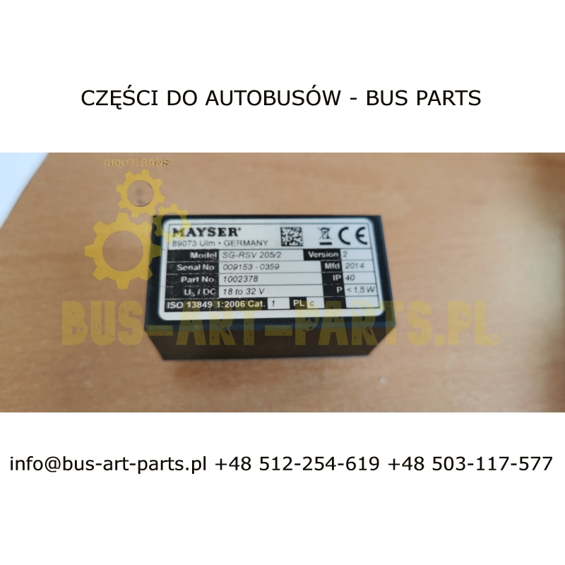 MODUŁ STERUJĄCY DRZWI PRZEKAŹNIK SETRA S4.. HD HDH MB TRAVEGO MAYSER SG-RSV 205/2 SG-RSV205/2