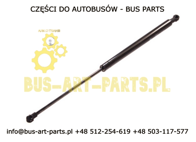 SIŁOWNIK KLAPY  P/P BAGAŻNIKA MERCEDES TOURINO L-525 P/P 300N SKOK 207mm KUFRY TYP 16-2 016 24022B 300N