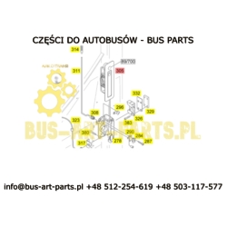 KLAMKA DRZWI KIEROWCY SETRA S4.. HD HDH