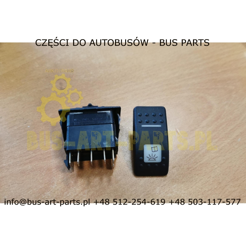 WŁĄCZNIK KLAWISZOWY ŚWIATŁA CZYTANIA BOVA VDL EURO 6 5105059