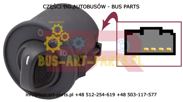 WŁACZNIK ŚWIATEŁ FAP IVECO IVECO IRISBUS ARES CROSSWAY RECREO