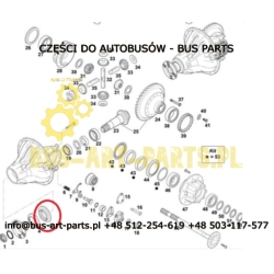 NAKRĘTKA FLANSZY TYLNEGO MOSTU WAŁKA ATAKU SETRA S4.. MERCEDES TRAVEGO TOURISMO