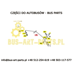 PRZEWÓD SMAROWANIA TURBOSPRĘŻARKI OM457HLA MERCEDES TOURISMO SETRA S4.. LEŻACE SILNIKI 8/O