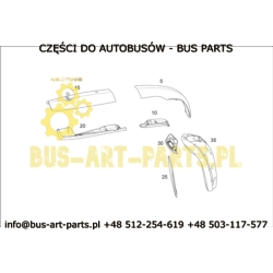 OBUDOWA LUSTERKA CZOŁOWA PRAWA MERCEDES TRAVEGO TOURISMO