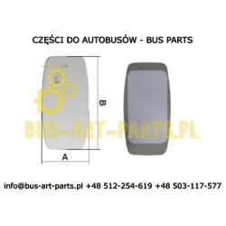 WKŁAD LUSTERKA SZKŁO IVECO 402X190 24V ( SEF PATENTADO e9 02-0035 )