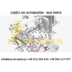 SIŁOWNIK NAPINACZA PASKA WENTYLATORA SETRA S215 S315 HD EURO 0 EURO 1  ZAMIENNIK