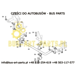 ŁĄCZNIK STABILIZATORA NEOPLAN PRZÓD N116 N316 N516 TRANSLINER EUROLINER STARLINER