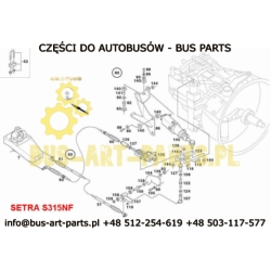 ZAWÓR STEROWANIA SKRZYNIĄ BIEGOW BOVA 2002-2006 EURO 3 SETRA S315NF