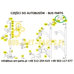 POKRYWA MECHANIZMU OTWIERANIA DRZWI GÓRNA EVOBUS SETRA MERCEDES MAN NEOPLAN