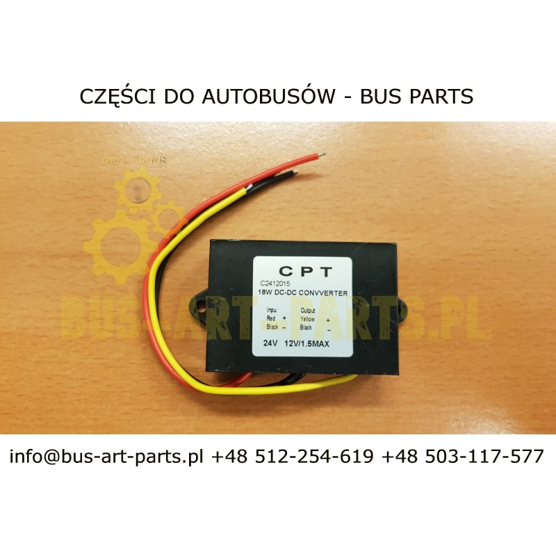 TRANSFORMATOR PRZETWORNICA 24V/12V