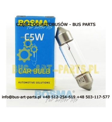 ŻARÓWKA 24V 5W C5W SV8,5 10x36mm