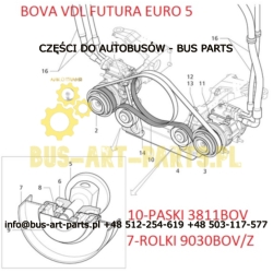 PASEK KLIMATYZACJI VDL BOVA FUTURA EURO 5 2009-