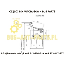 STYCZNIK DRZWI BODE Z ROLKĄ 164-574 BOVA MAN NEOPLAN MERCEDES SETRA VAN HOOL EOS VOLVO A0055453514 0055453514
