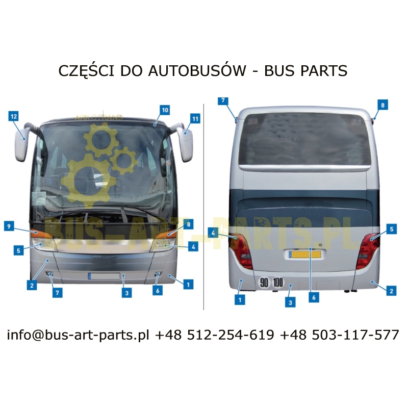 ZDERZAK ŚRODKOWY TYŁ SETA S4.. HD HDH